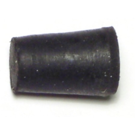 MIDWEST FASTENER 5/16" x 1/2" x 13/16" #000 Black Rubber Stoppers 1 12PK 65861
